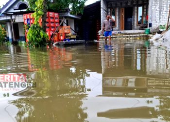 Banjir di Desa Ketitang Wetan, Kecamatan Batangan, Pati (Istimewa)