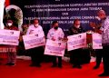 Genjot UMKM, Ganjar Pranowo Gelontorkan Rp 1 Miliar Setiap Kabupaten 16 Bantuan secara simbolis diserahkan Ganjar Pranowo kepada enam daerah se-Kedu masing-masing mendapat Rp 1 miliar. (Dok. Pemprov Jateng/Koran Lingkar)