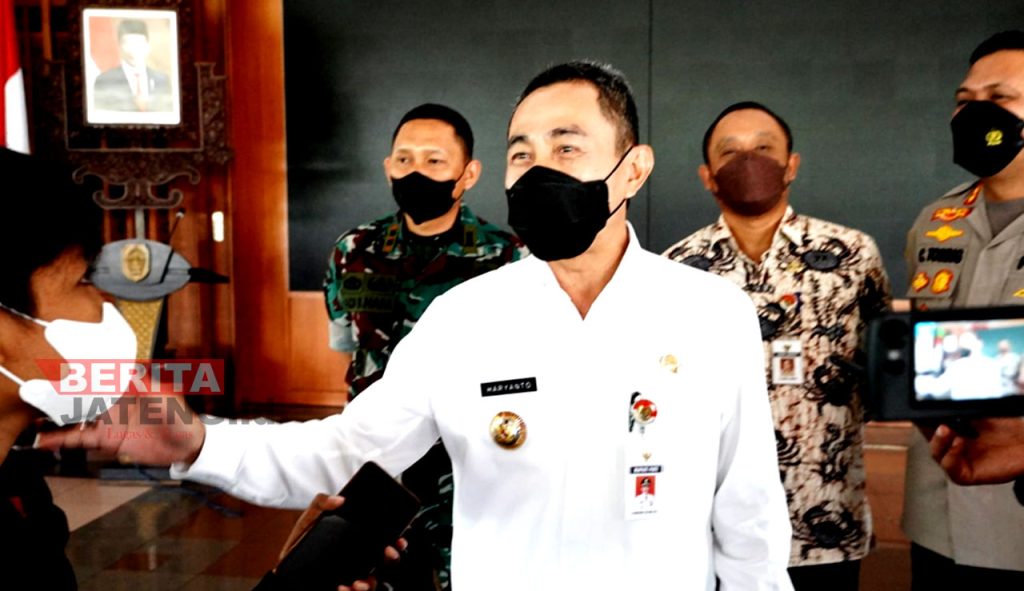 Bupati Pati, Haryanto menjelaskan ke awak media, belum lama ini. (Istimewa)