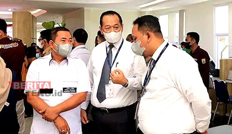 Ketua DPRD Kudus Masan mengapresiasi Soft Launching Mall Pelayanan Publik di Kabupaten Kudus, Senin (21/3). (AEM/Koran Lingkar)