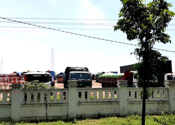 Kantong parkir di wilayah Kecamatan Lasem, Kabupaten Rembang. (RTW/Koran Lingkar)