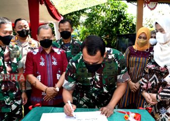 Peresmian Kampung Pancasila di Desa Batursari, Kecamatan Mranggen, Kabupaten Demak, Minggu (20/3). (Istimewa)