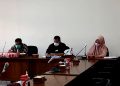 Anggota Komisi B DPRD Pati, Noor Laela saat rapat di Ruang Gabungan DPRD Pati, kemarin. (AZI/Koran Lingkar)