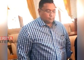 Wakil Ketua I DPRD Pati, Joni Kurnianto saat memberikan keterangan pada awak media (ARF/Beritajateng.id)