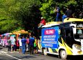 Puluhan Sopir Angkutan Tuntut Pemkab Pati Tertibkan Kereta Wisata 17 Para sopir menyampaikan tuntutannya di Pendopo Kabupaten Pati, Kamis (31/3). (AZI/Koran Lingkar)