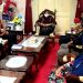 Warga Mondoliko Wadul Bupati Demak, Minta Selesaikan Abrasi dan Banjir Rob 10 Bupati Demak, Eisti’anah saat menerima audinesi warga Dukuh Mondoliko terkait dampak abrasi dan banjir rob di ruang pertemuan Kantor Bupati Demak. (Dok. Kominfo Demak)