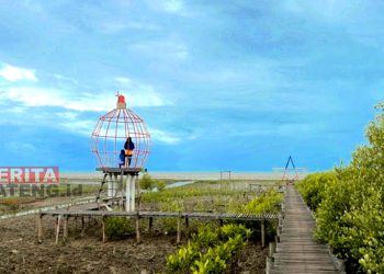 Pantai Kertomulyo, Desa Kertomulyo, Kecamatan Trangkil, Pati. (ARF/Beritajateng.id)
