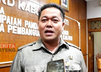 Ketua DPRD Pati, Ali Badrudin saat ditemui pasca sidang paripurna, baru-baru ini. (ARF/Beritajateng.id)