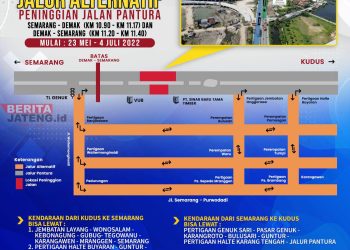 Selama Perbaikan Jalan Pantura, Satlantas Polres Demak Siapkan Jalur Alternatif