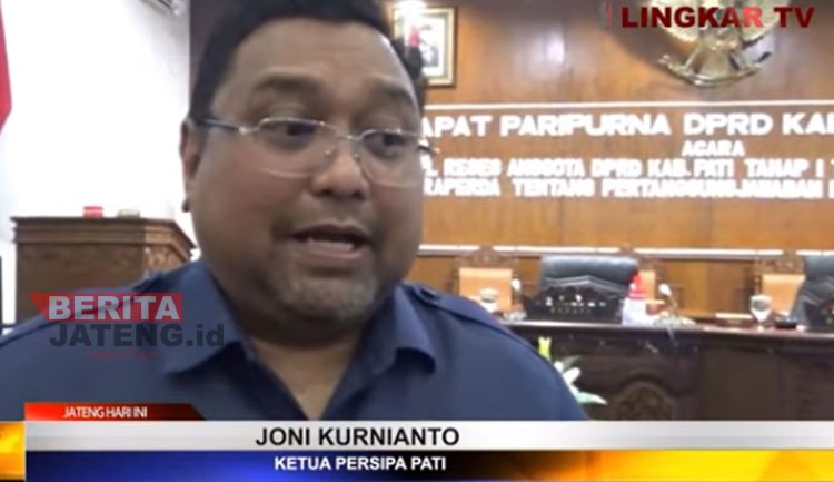 Wakil Ketua I DPRD Kabupaten Pati, Joni Kurnianto. (Dok. Lingkar TV)
