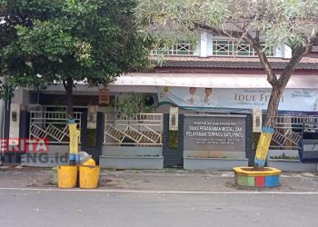 Potret Kantor Dinas Penanaman Modal dan Pelayanan Terpadu Satu Pintu (DPMPTSP) Kabupaten Pati. (ARF/Beritajateng.id)