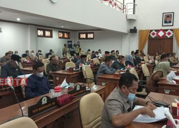 Suasana rapat paripurna saat Penyampaian Hasil Reses DPRD Pati. (ARF/Beritajateng.id)