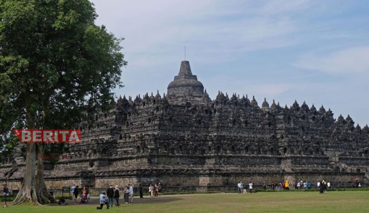 Pesona Candi Borobudur, Kabupaten Magelang, Jawa Tengah. (Antara)