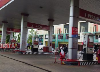 ILUSTRASI: SPBU Pertamina. (Aziz Afifi/Beritajateng.id)