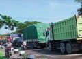 Cegah Kemacetan Mengular, Dishub Pati Monitor Jalur Juwana-Batangan 18 Kemacetan di Jalur Pantura Juwana-Batangan, beberapa waktu lalu. (Arif Febriyanto/Beritajateng.id)