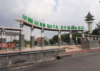 Potret Alun-Alun Rembang yang akan menjadi tempat pergelaran seni budaya dalam HUT ke-281 Kabupaten Rembang. (R. Teguh Wibowo/Koran Lingkar)