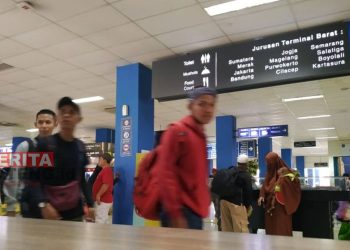 Suasana di Terminal Tirtonadi Solo. (Antara/Beritajateng.id)