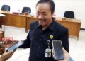 Ketua Bapemperda DPRD Pati, Suwarno saat menjelaskan terkait Raperda tentang Corporate Social Responsibilty (CSR), belum lama ini. (Aziz Afifi/Koran Lingkar)