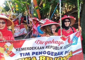Dua Tahun Vakum Akibat Covid, Karnaval dalam rangka HUT RI ke 77 di Desa Rejosari Berlangsung Meriah