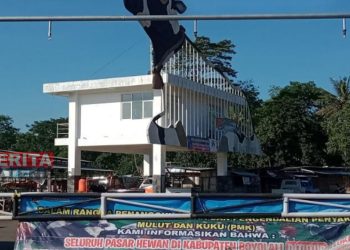 Kondisi Pasar Hewan Jelok sepi karena masih ditutup untuk cegah wabah PMK di Pasar Hewan Jelok Cepogo Kabupaten Boyolali pada Jumat, 19 Agustus 2022. (Istimewa/Lingkar.news)