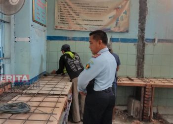 Tingkatkan Kualitas Pelayanan Makanan untuk WBP, Rutan Kelas IIB Rembang Renovasi Dapur Seminggu Terakhir