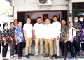Ketua DPC Partai Gerindra Kudus, Sulistyo Utomo (tengah) bersama Pengurus PD Gekira Jawa Tengah dan perwakilan Paguyuban Guru Agama Kristen Kudus usai melakukan audiensi pada Selasa, 13 September 2022. (Istimewa)