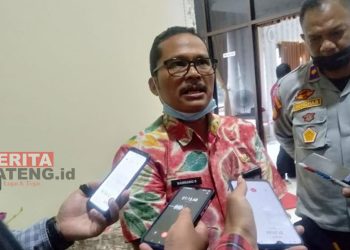 Kasi Tuna Susila dan Perdagangan Orang (TSPO) Dinsos Semarang, Bambang Sumedi saat ditemui di Kantor Satpol PP pada Selasa, 6 September 2022. (Adimungkas/Koran Lingkar)