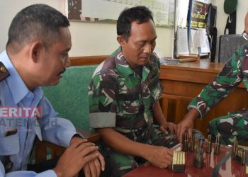 Rutan Kelas IIB Rembang Serahkan Amunisi ke Kodim 0720 Rembang