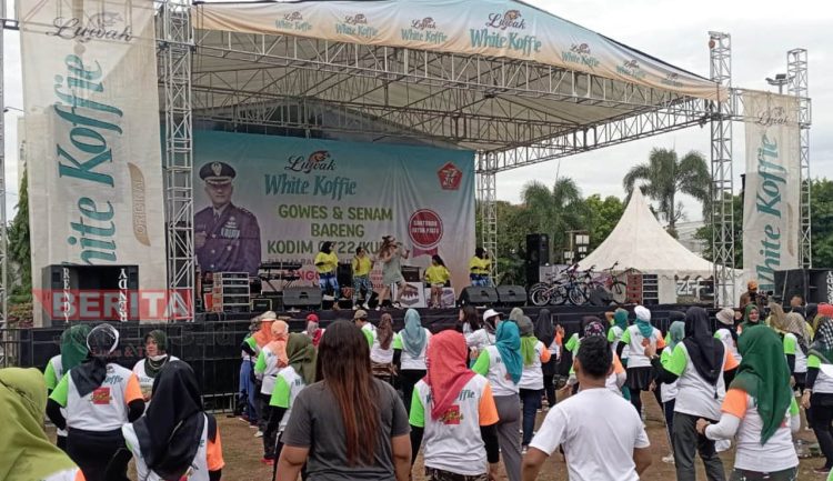 Kodim 0722/Kudus gelar Rangkaian Acara HUT TNI ke 77 bersama Luwak White Koffie