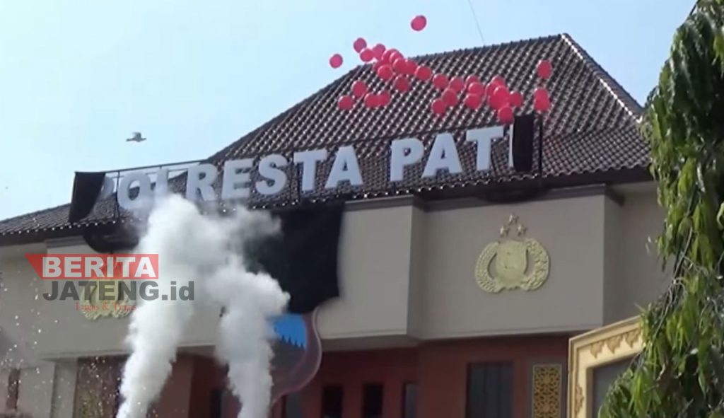 Peresmian Polres Pati menjadi Polresta Pati pada beberapa waktu lalu. (Dok. Lingkar TV)