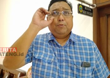 Wakil Ketua I DPRD Pati sekaligus CEO Persipa Pati, Joni Kurnianto saat ditemui belum lama ini. (Arif Febriyanto/Beritajateng.id)