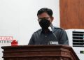 Dewan Narso Minta Dinporapar Pati Keluarkan Surat Izin Pembelian BBM untuk Pengusaha Sound System 17 Anggota DPRD Pati dari Komisi B Narso. (Arif Febriyanto/Beritajateng.id)