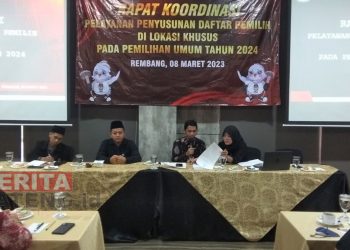 Rutan Kelas IIB Rembang Lakukan Koordinasi Terkait Data Pemilih Pada Lokasi Khusus