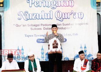 PJ Bupati Pati Serahkan Bantuan Pembangunan Masjid Baiturrahman Tapen Hingga Tanggapi Jalan Rusak
