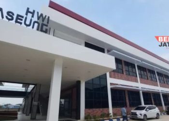 PT Hwaseung Indonesia yang berada di Kecamatan Batangan, Kabupaten Pati. (Arif Febriyanto/Beritajateng.id)