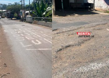Warga di Kudus Protes, Jalan Gondosari-Menawan Rusak Parah