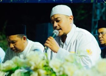 BERSHOLAWAT: Kegiatan sholawat dan tausiyah di Desa Mojowarno, Kecamatan Kaliori, Sabtu, 31 Agustus 2024. (Beritajateng.id)