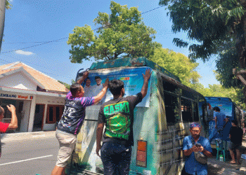Yakin Peduli Masyarakat, Puluhan Sopir Bus Kompak Dukung Harno-Hanies Jadi Bupati-Wakil Bupati Rembang