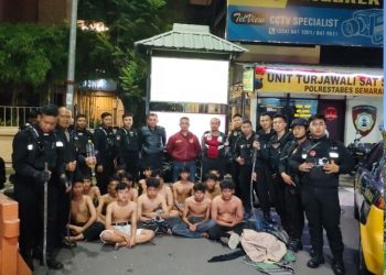 Aksi Kreak Meresahkan, Polrestabes Semarang Berhasil Tangkap 20 Pemuda Bersajam