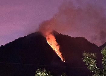 Kebakaran Hebat di Gunung Telomoyo Semarang, Relawan Buat Sekat Api
