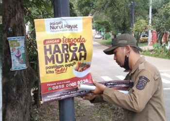 Satpolkar Kendal Imbau Pemasang Reklame Taati Aturan