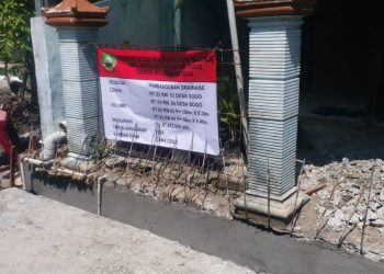 Disebut Tidak Profesional, Papan Proyek Saluran Air Desa Sogo Blora Tertulis Rp 67 Miliar