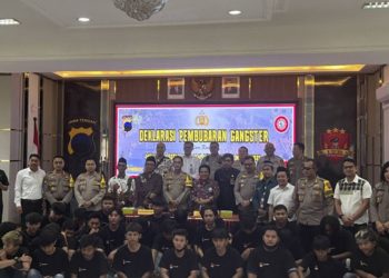 19 Gangster Deklarasikan Pembubaran Kelompok di Polrestabes Semarang