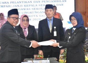 Lantik Kepala Sekolah di Salatiga, Pj Wali Kota Dorong Guru Jadi Agen Peradaban