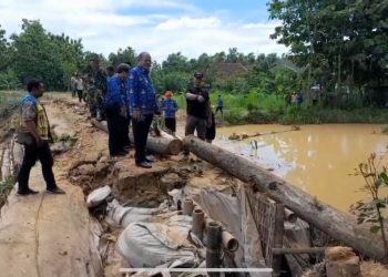Pj Bupati Pati Tinjau Tanggul Jebol di Angkatan Lor, Sebut Perbaikan Selesai dalam Seminggu