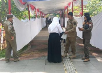 Terjunkan 8 Personel, Satpolkar Kendal Monitoring Tes CPNS