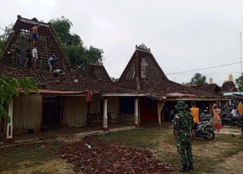 18 Rumah dan 2 Bangunan Bumdes di Winong Pati Rusak Akibat Angin Puting Beliung