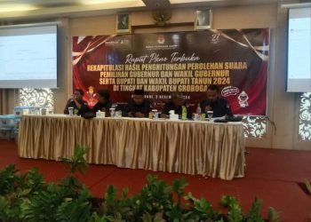 KPU Grobogan Umumkan Hasil Rekapitulasi, Nyatakan Keunggulan Hadi-Sugeng