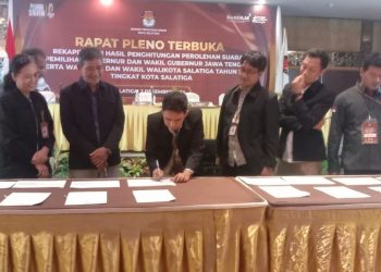 KPU Tetapkan Robby-Nina Unggul di Pilwalkot Salatiga, Ini Total Perolehannya