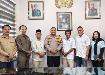 Jalin Sinergisitas, DPC Gerindra Silaturahmi dengan Polres Rembang